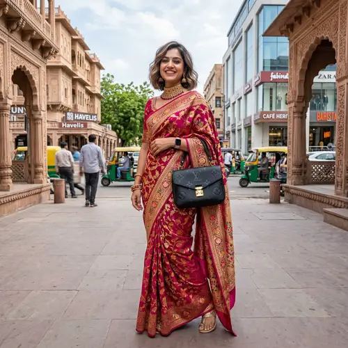 Indian Beauty with a Touch of Western Fashion