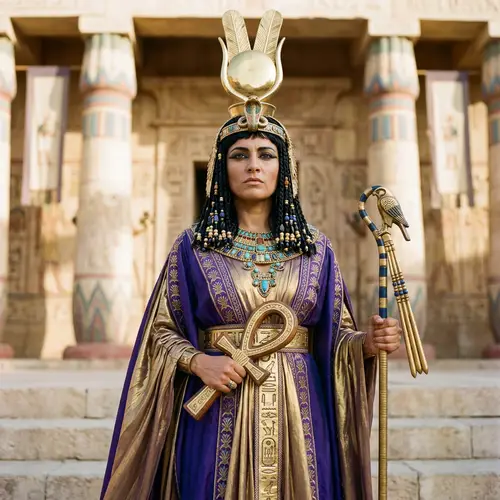 Ancient Egyptian Female Ruler: Power and Elegance