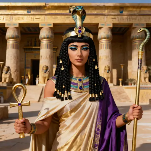 Ancient Egyptian Female Ruler: Power and Elegance