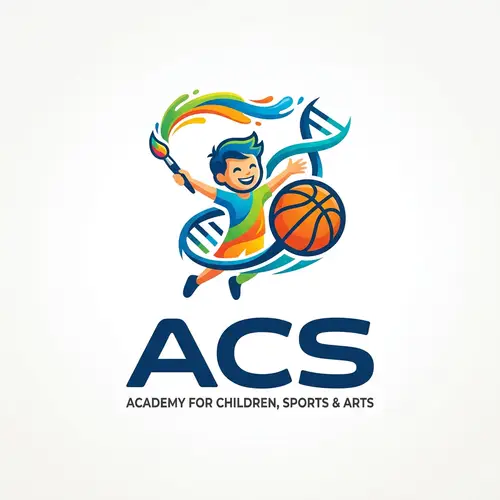 ACS Logo for Sports, Science, Art, Youth & Basketball