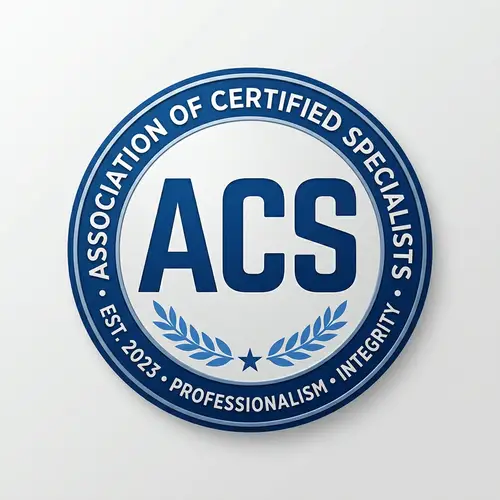 Emblem Style ACS Logo Design