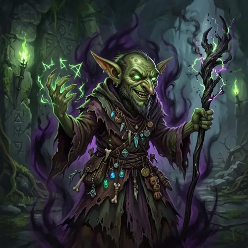 Goblin Warlock Hexblazd - D&D Character Guide