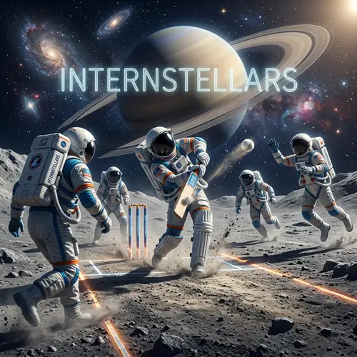 INTERNSTELLARS Cricket Team | Playful Astronauts in Space Suits