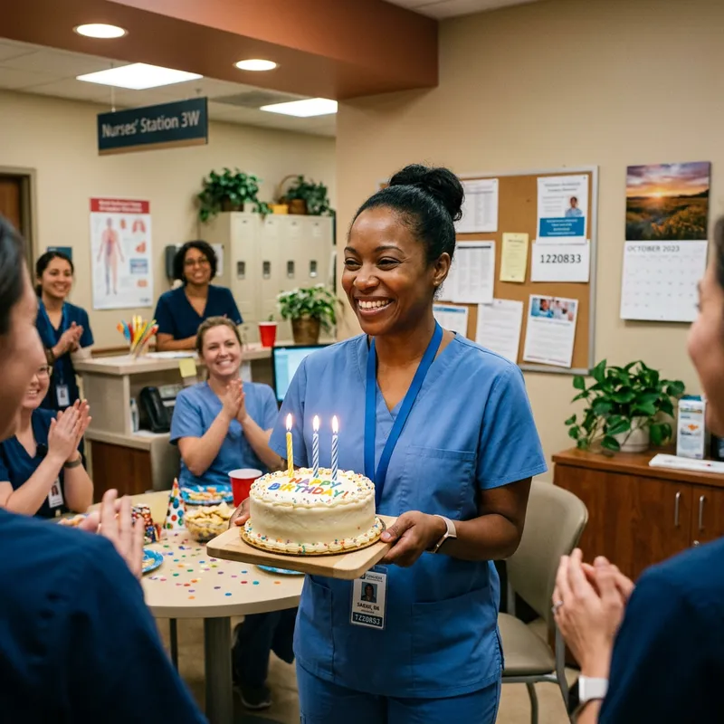 Celebrate Nurses with a Birthday Cake Surprise