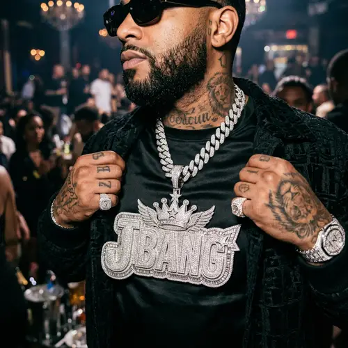 Bling J BANG Rapper Chain Pendant