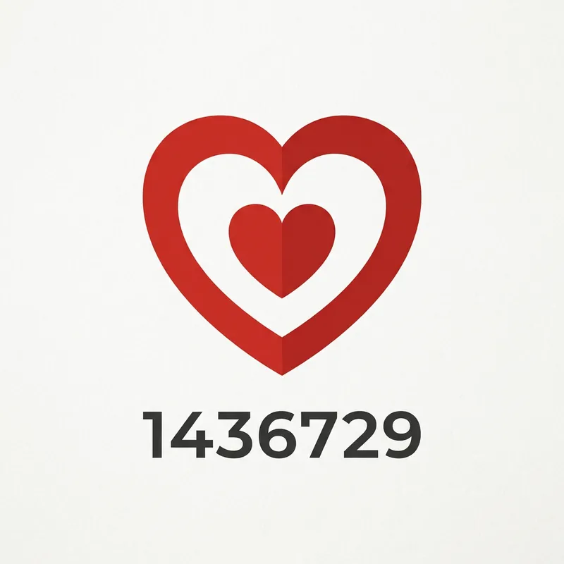 Small Heart in Big Heart Logo Design Small Heart in Big Heart Logo Design