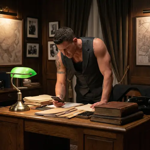 Masculine Mafia Style BTS Jungkook with Tattoos - Hyper Realistic Art