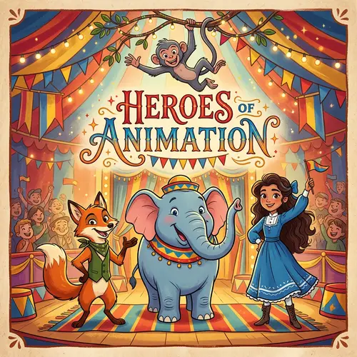 Heroes of Animation Poster | Cartoon Character Prints