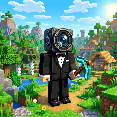 Blocky Video Game Avatar for YouTube Channel