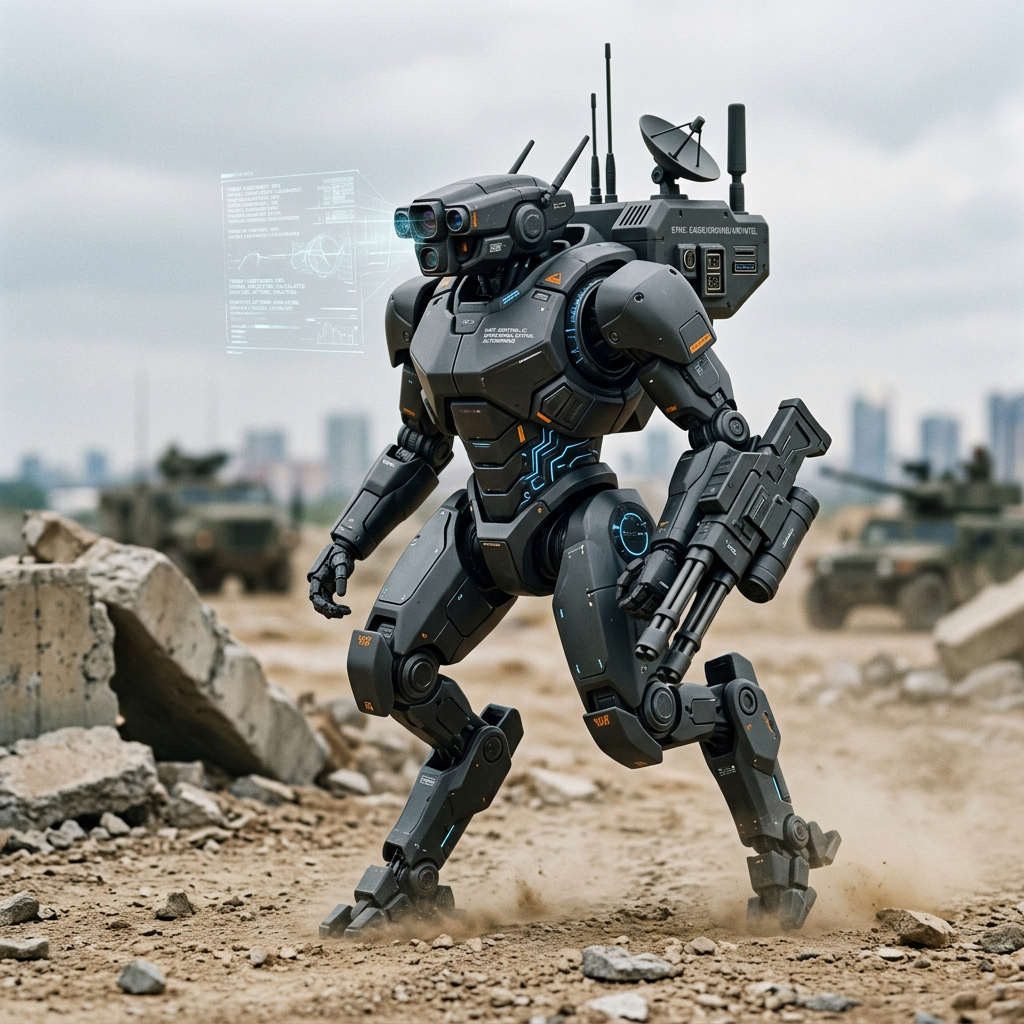 Sentinel-X1: Advanced Neural Interface Combat Robot with AI | AI