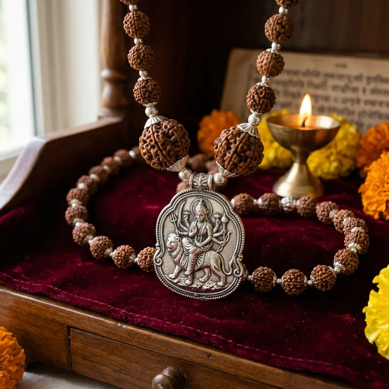 Maa Durga Kavach Benefits with Rudraksha Maa Durga Kavach Benefits with Rudraksha