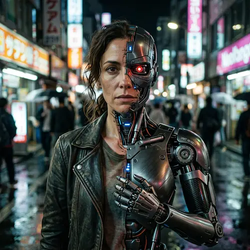 Half Robot Half Human - A Futuristic Blend