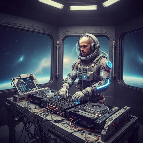 Astronaut DJ: Mixing Beats in Space