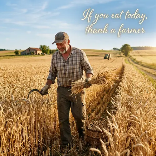 Thank a Farmer: Harvesting Crops in the Sun