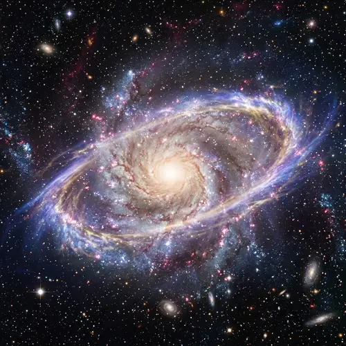 Majestic Halo in Star-Filled Galaxy