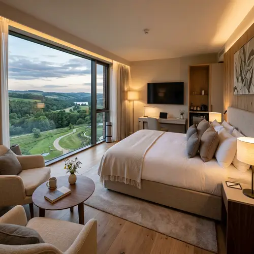 Luxury Modern Room in 4-Star Hotel | Serene Wellness Resort