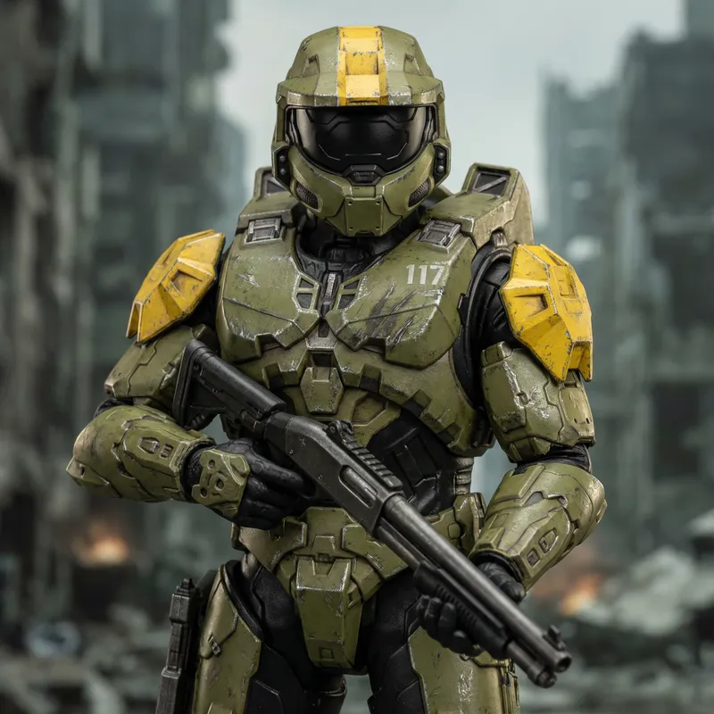 Halo Spartan II CQB Armor - Green & Yellow