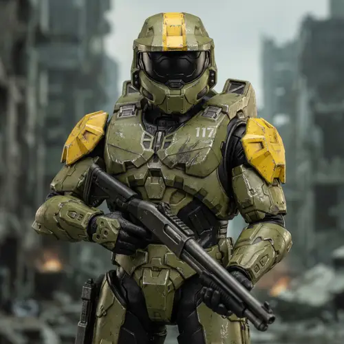 Halo Spartan II CQB Armor - Green & Yellow
