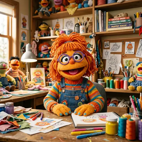 Muppet Girl with Glasses - Fun Characters