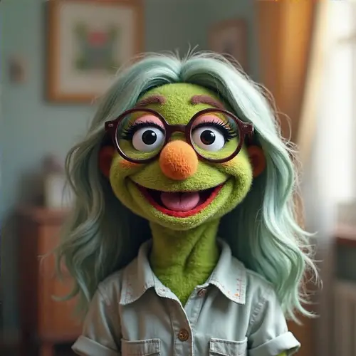 Muppet Girl with Glasses - Fun Characters