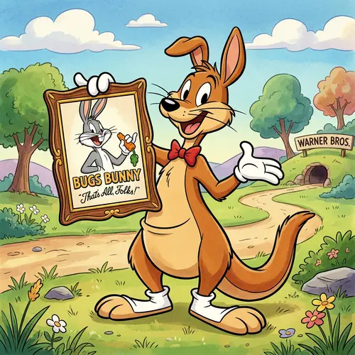 Kangaroo in Bugs Bunny Style - Fun Character Art
