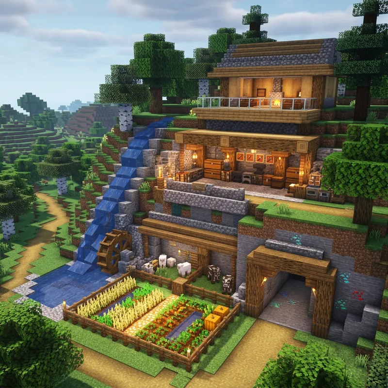 Minecraft Base Building Ideas - Crafting, Mining & Farming Inspiration Minecraft Base Building Ideas - Crafting, Mining & Farming Inspiration