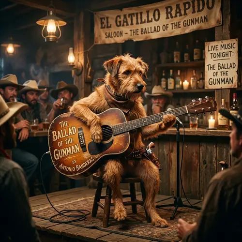 Dog Playing Guitar: The Ballad of Antonio Banderas