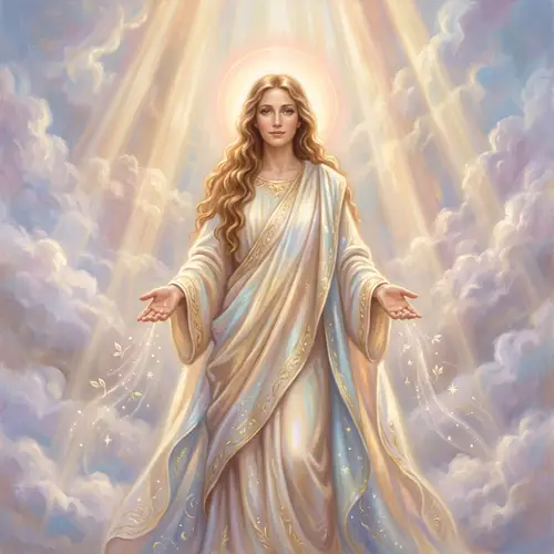 Divine Figure Symbolizing Creation and Guidance