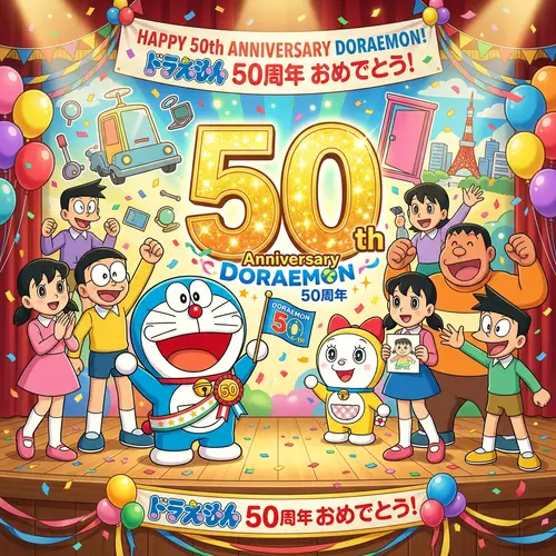 Doraemon and Friends Series with Number 50