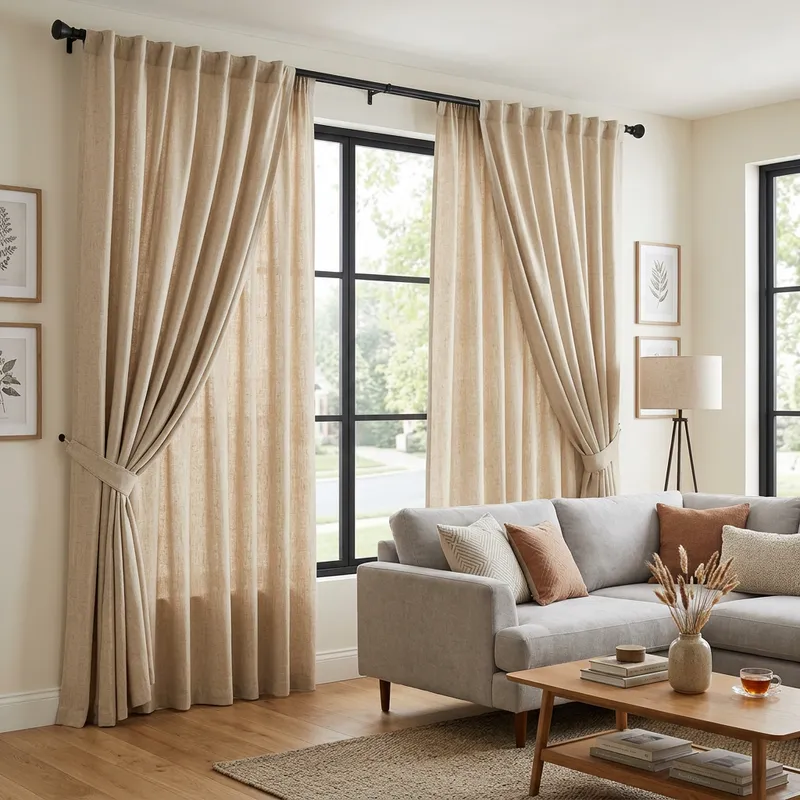 Elegant Living Room Curtains