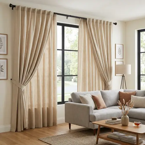 Elegant Living Room Curtains