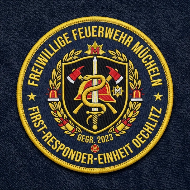 First Responder Patch - Fire Brigade Oechlitz Design First Responder Patch - Fire Brigade Oechlitz Design