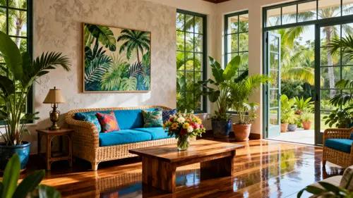 Beautiful Tropical Living Room Design Ideas