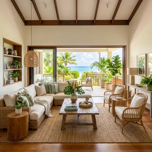 Beautiful Tropical Living Room Design Ideas