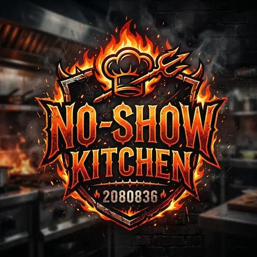 No-Show Kitchen Logo Inspired by Hell's Kitchen