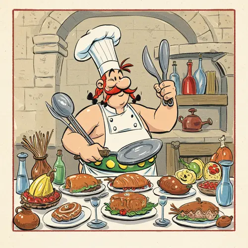 Obelix as Chef for Your Dinner Invitation