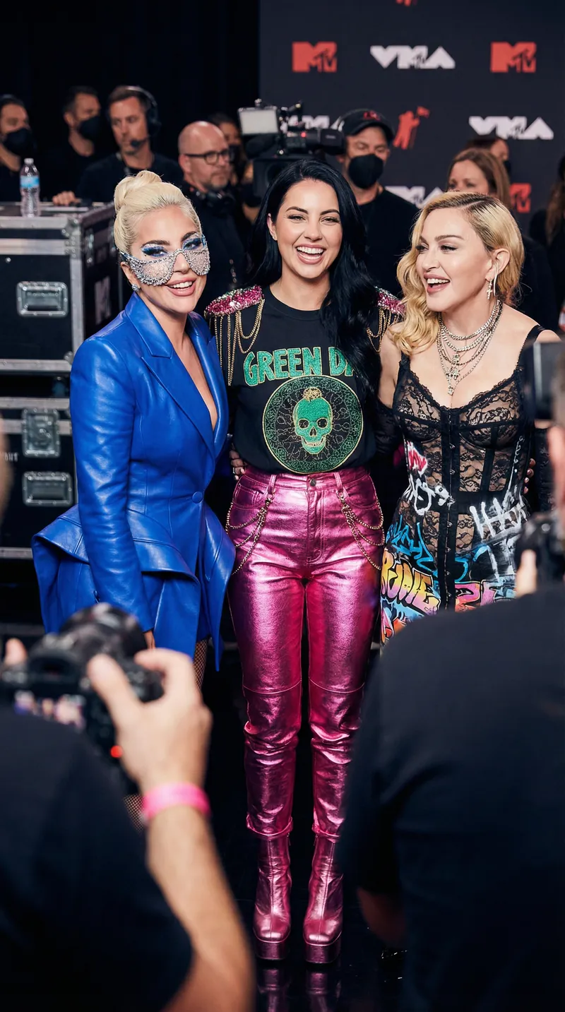 High-Fashion Portrait of Lady Gaga & Madonna