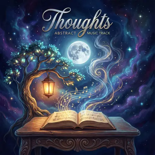 Thoughts - Creative Music Track Cover Design