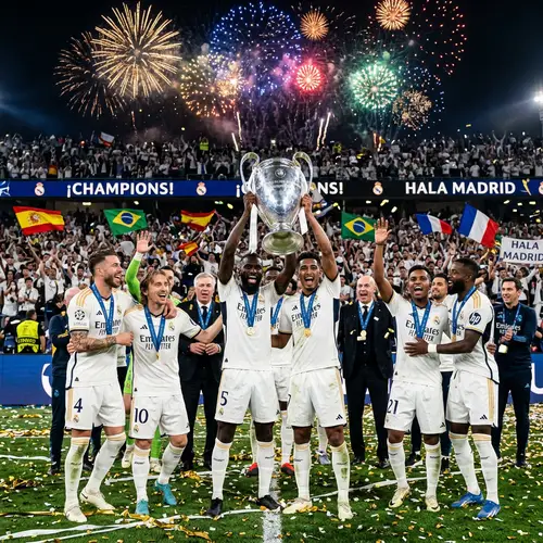 Real Madrid Football Club Champions Celebration
