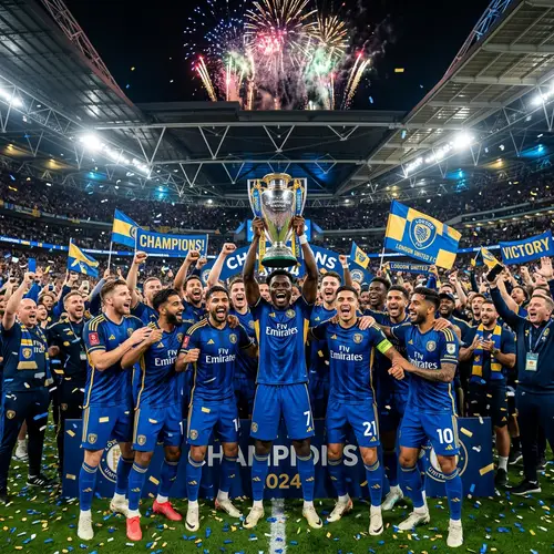 Alhilal Football Club Championship Victory Celebration