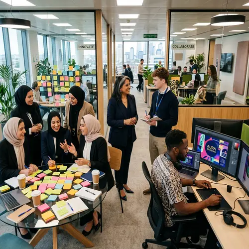 Diverse Office Work Spaces | Creative Business Scene