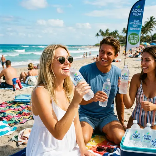 Refreshing Bottled Water Promotion