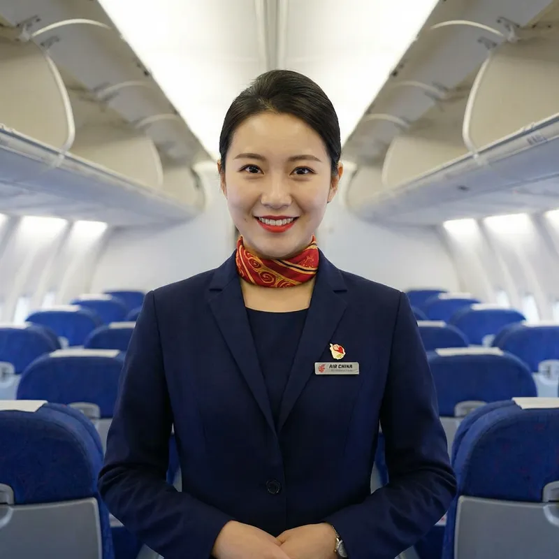 Air China Female Stewardess Uniform