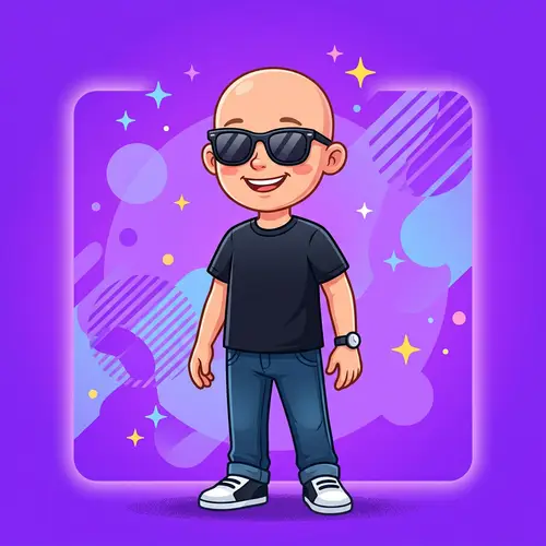 Stylish Cartoon Boy Vector Art Illustration