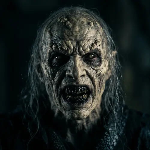 Horrifying Humanoid Creature Portrait | Dark Dramatic Lighting