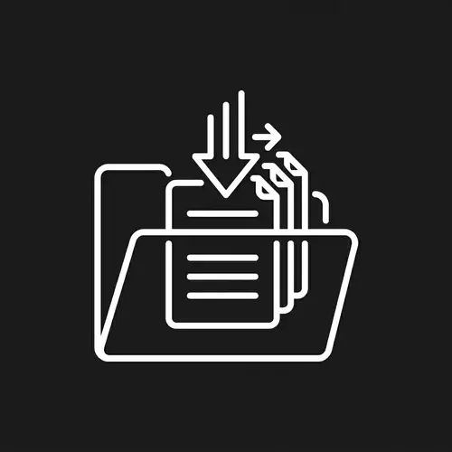 Modern File Management Icon | Organising Records & Sorting