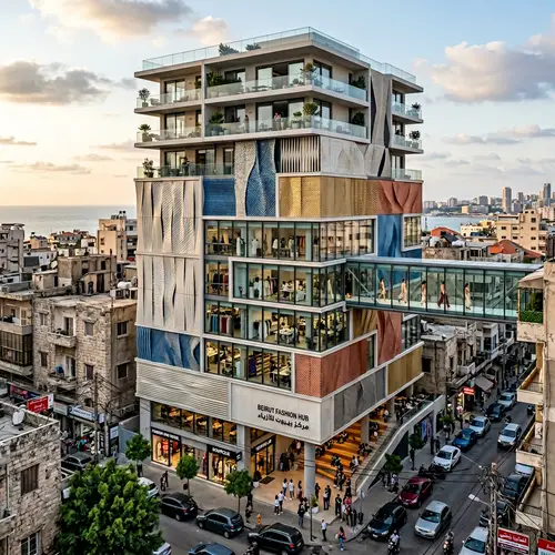 Fashion Hub in Beirut: Parametric Facades & Innovative Design