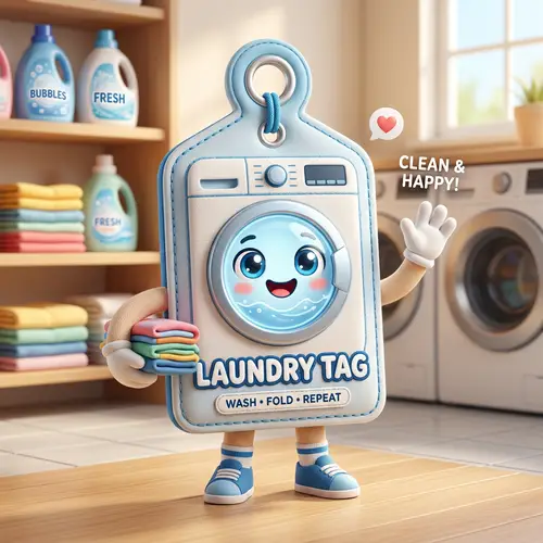 Laundry App Mascot Design Ideas