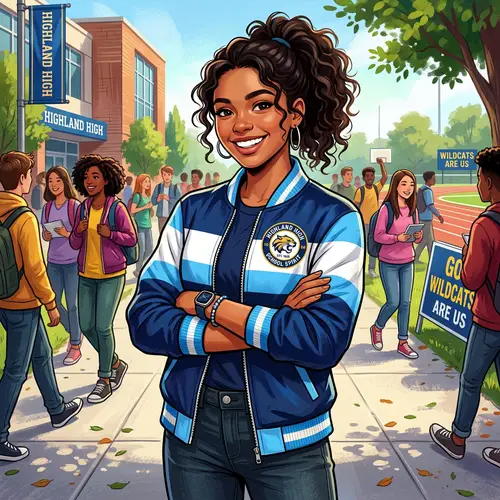 Modern School Promotional Jacket Design