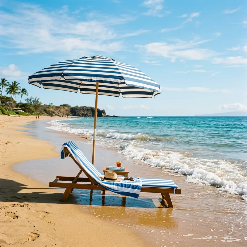 Tranquil Coastal Beach Scene | Relaxation Paradise